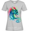 Женская футболка Pastel dragon Серый фото
