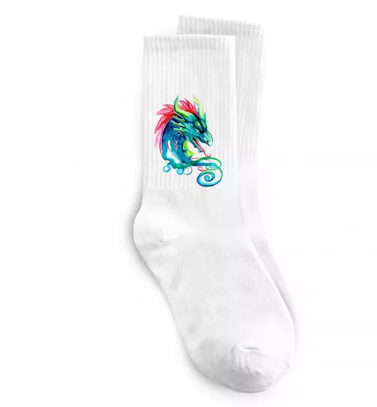 Носки Pastel dragon Белый фото