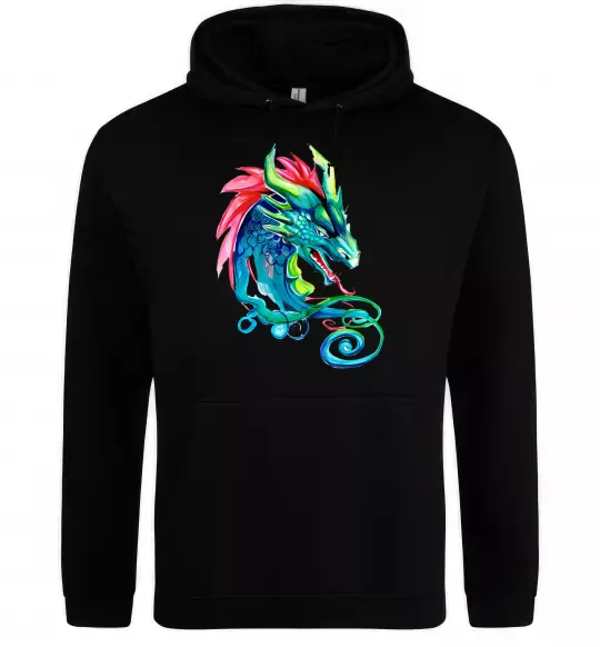 Жіноча толстовка (худі) Pastel dragon Чорний фото