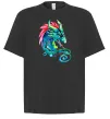 Футболка Оверсайз Pastel dragon Чорний фото