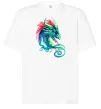 Футболка Оверсайз Pastel dragon Білий фото