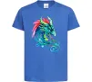 Детская футболка Pastel dragon Ярко-синий фото