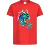 Детская футболка Pastel dragon Красный фото