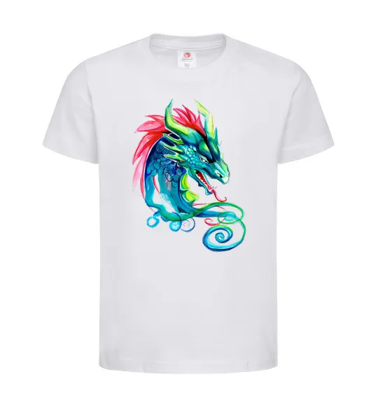 Дитяча футболка Pastel dragon Білий фото