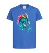 Дитяча футболка Pastel dragon Яскраво-синій фото
