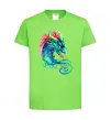 Дитяча футболка Pastel dragon Лаймовий фото