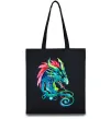 Эко-сумка Pastel dragon Черный фото