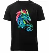 Чоловіча преміум футболка Pastel dragon Чорний фото