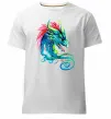Чоловіча преміум футболка Pastel dragon Білий фото