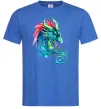 Мужская футболка Pastel dragon Ярко-синий фото