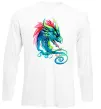 Лонгслив Pastel dragon Белый фото