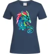 Женская футболка Pastel dragon Темно-синий фото