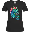 Женская футболка Pastel dragon Черный фото