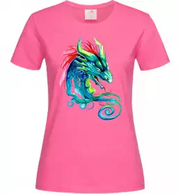 Женская футболка Dragon girl Белый фото