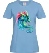 Женская футболка Pastel dragon Голубой фото