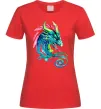 Женская футболка Pastel dragon Красный фото