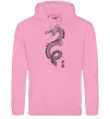 Мужская толстовка (худи) Japan dragon Розовый фото