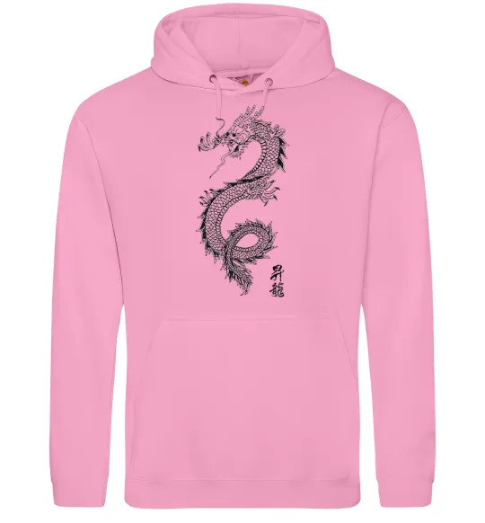 Женская толстовка (худи) Japan dragon Розовый фото