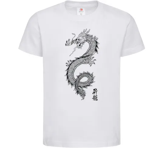 Дитяча футболка Japan dragon Білий фото