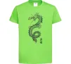 Дитяча футболка Japan dragon Лаймовий Дитяча футболка Japan dragon Лаймовий фото