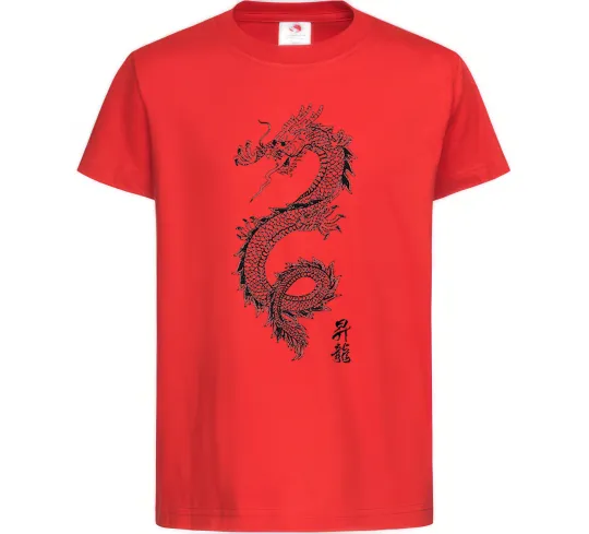 Дитяча футболка Japan dragon Червоний фото