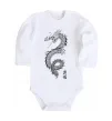 Дитячий бодік Japan dragon Білий фото