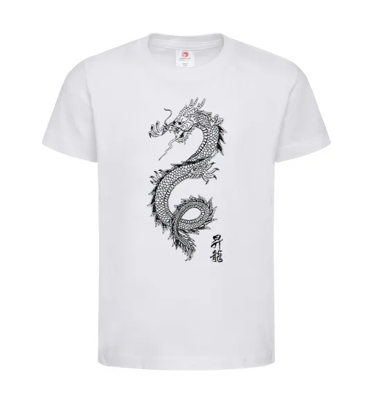 Дитяча футболка Japan dragon Білий фото