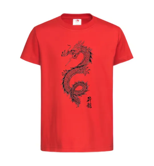 Дитяча футболка Japan dragon Червоний фото