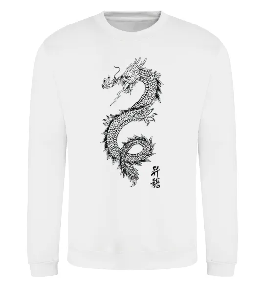 Свитшот Japan dragon Белый фото