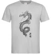 Мужская футболка Japan dragon Серый фото