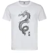 Мужская футболка Japan dragon Белый фото