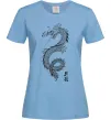 Жіноча футболка Japan dragon Блакитний фото