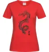 Жіноча футболка Japan dragon Червоний фото