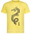Мужская футболка Japan dragon Лимонный фото