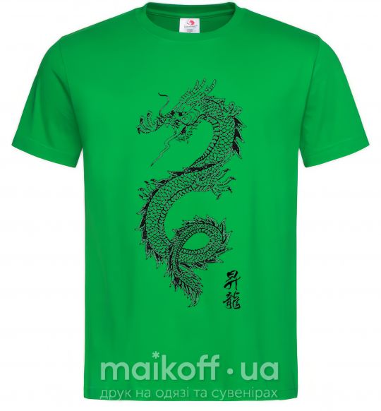 Чоловіча футболка Japan dragon Зелений фото
