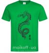 Мужская футболка Japan dragon Зеленый фото