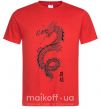 Мужская футболка Japan dragon Красный фото