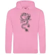 Чоловіча толстовка (худі) Малюнок дракона Рожевий фото