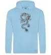 Чоловіча толстовка (худі) Малюнок дракона Блакитний фото