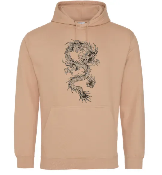 Жіноча толстовка (худі) Малюнок дракона Пісочний фото
