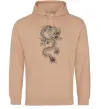 Жіноча толстовка (худі) Малюнок дракона Пісочний фото