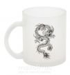 Чашка стеклянная Рисунок дракона Фроузен фото