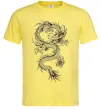 Мужская футболка Малюнок дракона Лимонный фото