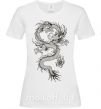 Жіноча футболка Рисунок дракона Білий фото
