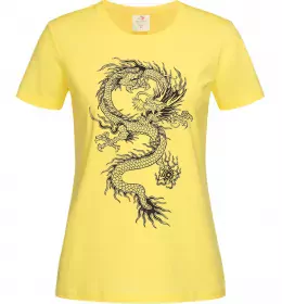 Женская футболка Dragon girl Белый фото