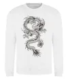 Свитшот Малюнок дракона Белый Свитшот Малюнок дракона Белый фото