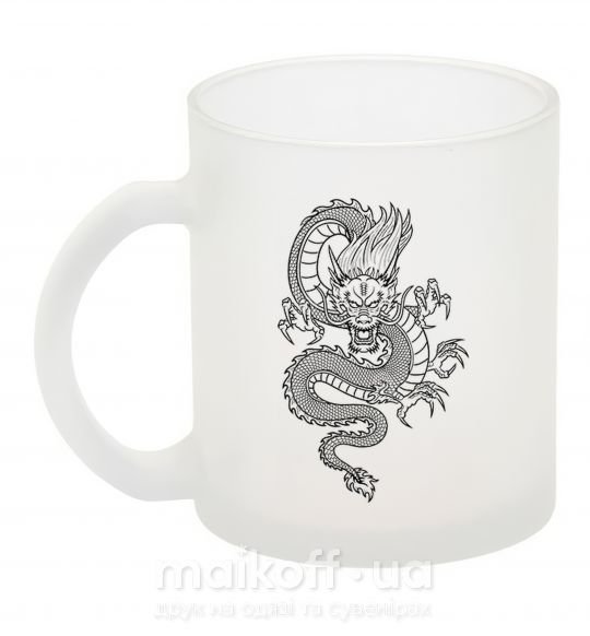 Чашка скляна Черный дракон Фроузен фото