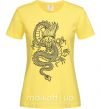 Жіноча футболка Черный дракон Лимонний фото