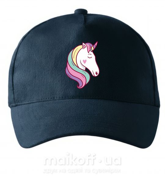 Кепка Heart unicorn Темно-синий фото