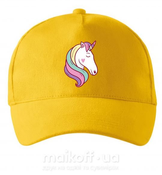 Кепка Heart unicorn Сонячно жовтий фото